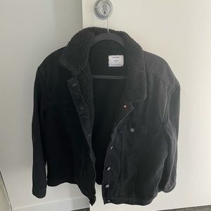 Sherpa-lined Denim Trucker Jacket